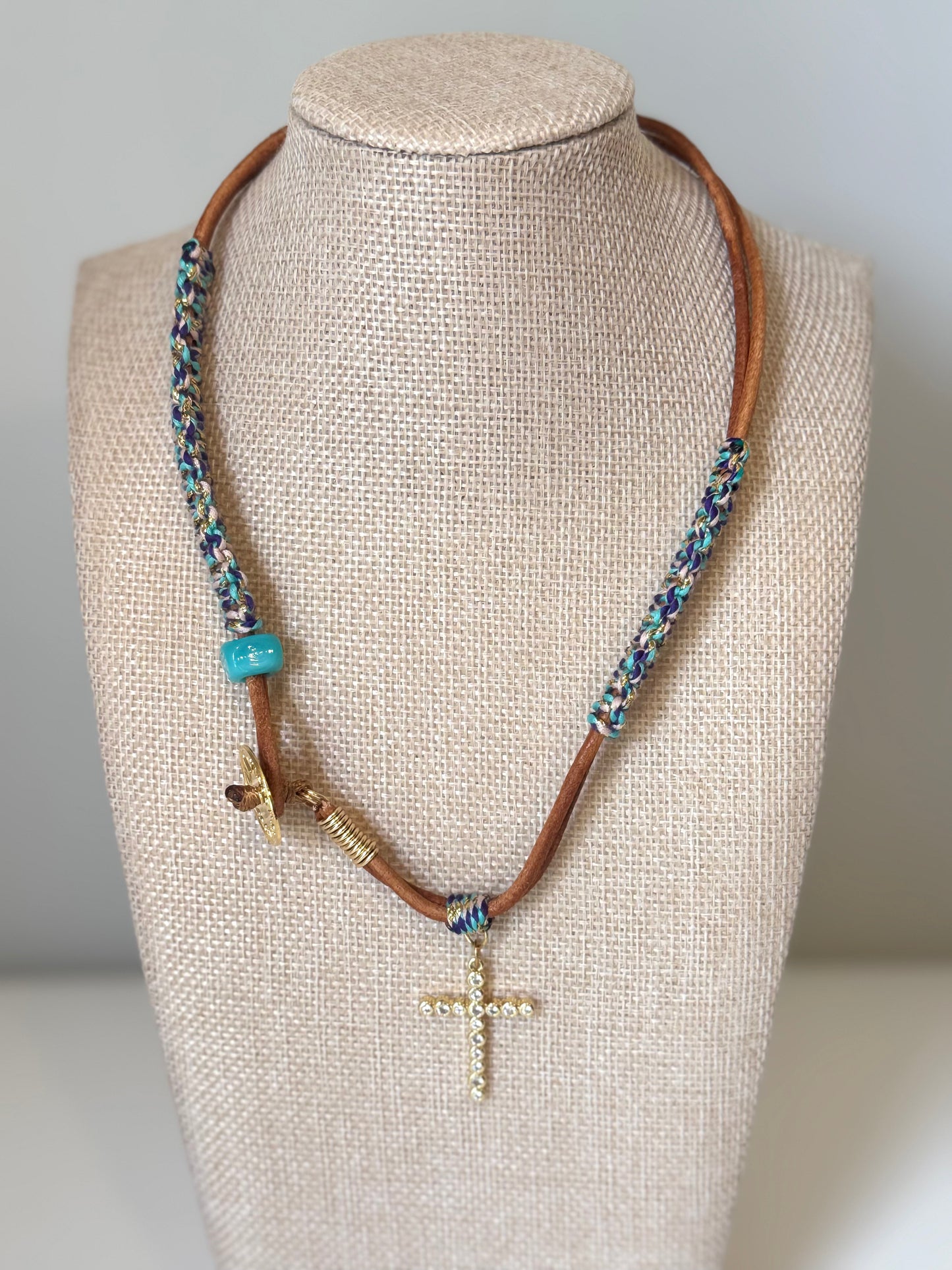 Leather necklace