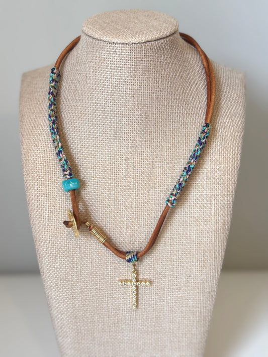 Leather necklace